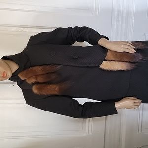 Vintage Fox fur Skirt set